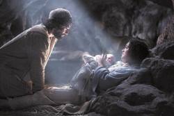 The first Christmas Nativity scene